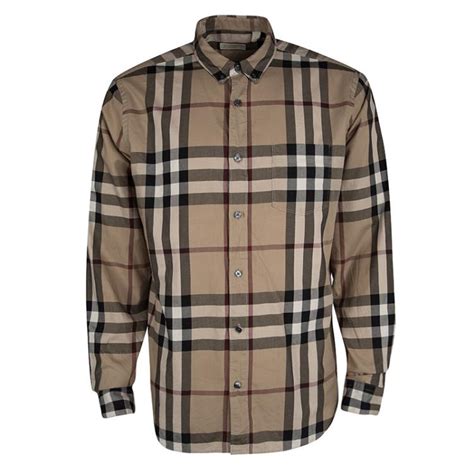 burberry silver button|Burberry long sleeve button up.